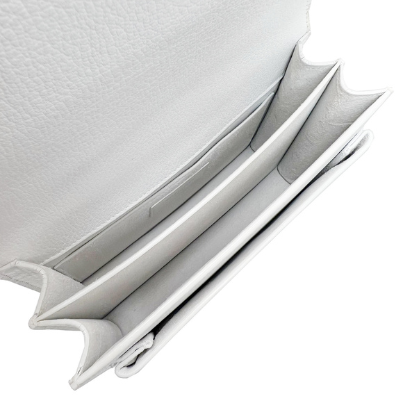 Saint Laurent Sunset Medium Shoulder Bag Leather White - Picture 10 of 12